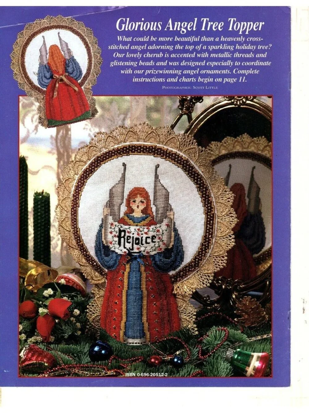 Craftways Prize Winning Angel Ornaments Counted Cross Stitch Pattern Chart 1995